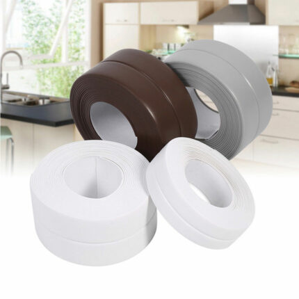 1 Roll Bath Wall Sealing Strip Waterproof Mildew Proof Self Adhesive Tape Kitchen Sink Basin Edge 1