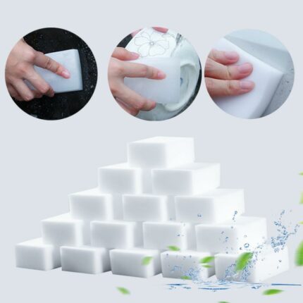 100 Pcs Lot Magic Sponge Multi Functional Cleaning Eraser Melamine Sponge For Kitchen Bathroom Cleaning Accessories 1