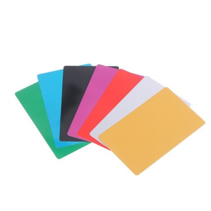 10pcs Set Blank Metal Business Card Aluminum Alloy Blanks Card Diy Laser Printing Business Cards Kit