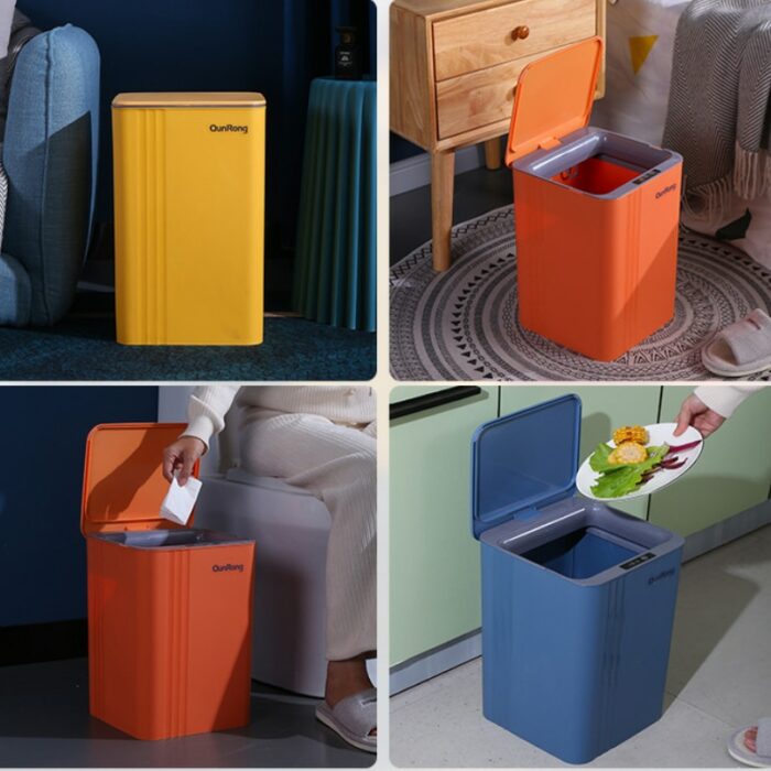 12 20l Smart Trash Can Automatic Induction Trash Can Electric Touch Waste Bins Kitchen Bathroom Toilet 4