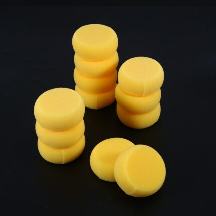 12pcs Yellow Round Cake Sponge Round Synthetic Watercolor Artist Sponges For Painting Crafts Pottery Round Cake 1