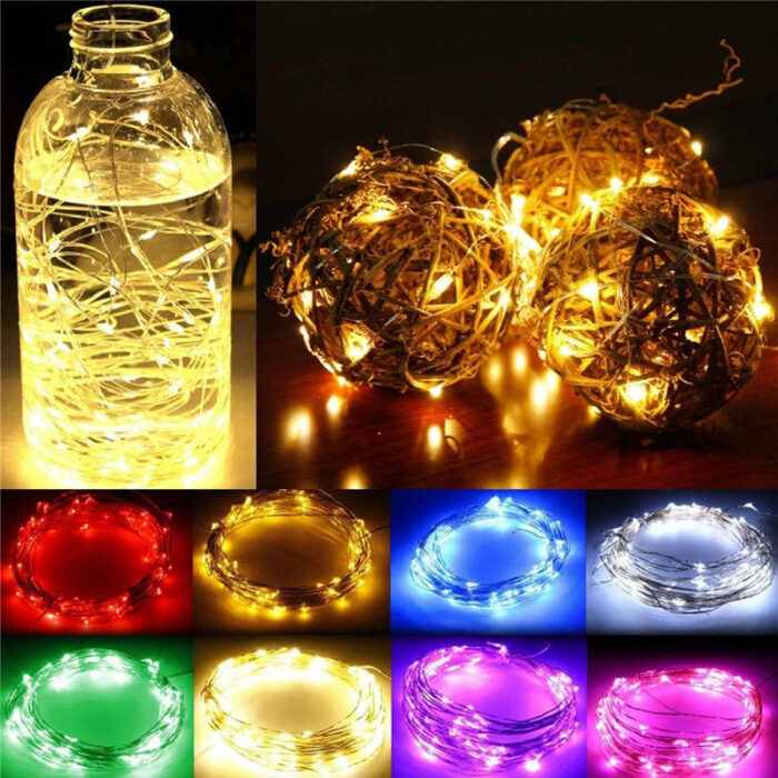 1m 2m 3m 5m 10m Copper Wire Led String Lights Holiday Lighting Fairy Garland For Christmas 3