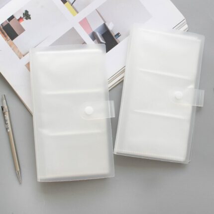 1pc 120 Slot Id Card Holder Card Book Large Capacity Card Holder Ticket Collection Book Photo 1