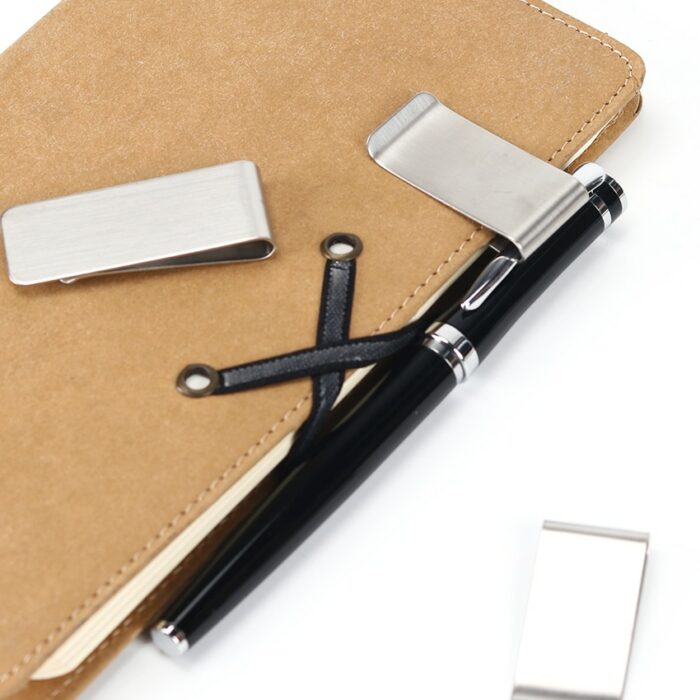 1pc High Quality Stainless Steel Metal Money Clip Fashion Simple Silver Dollar Cash Clamp Holder Wallet 3