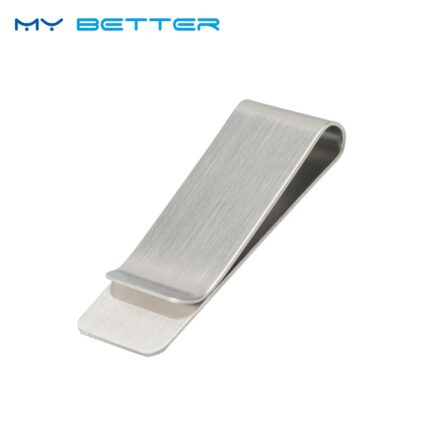 1pc High Quality Stainless Steel Metal Money Clip Fashion Simple Silver Dollar Cash Clamp Holder Wallet