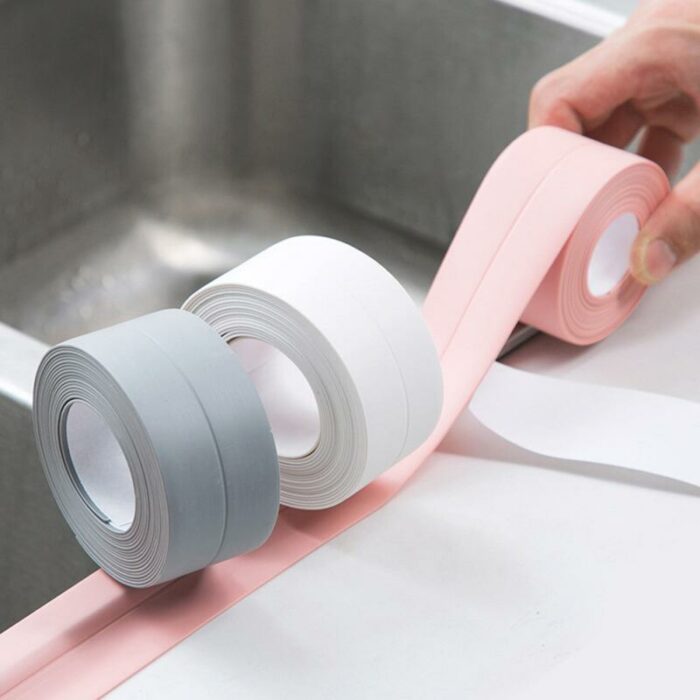 1pc Waterproof Sealing Strip Bathroom Shower Sink Bath Caulk Tape Self Adhesive Waterproof Wall Sticker For 2