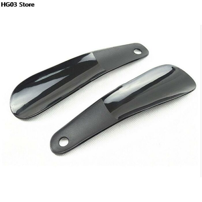 1pcs 16cm Flexible Sturdy Slip Shoe Horns Professional Black Plastick Shoe Horn Spoon Shape Shoehorn Shoe 3
