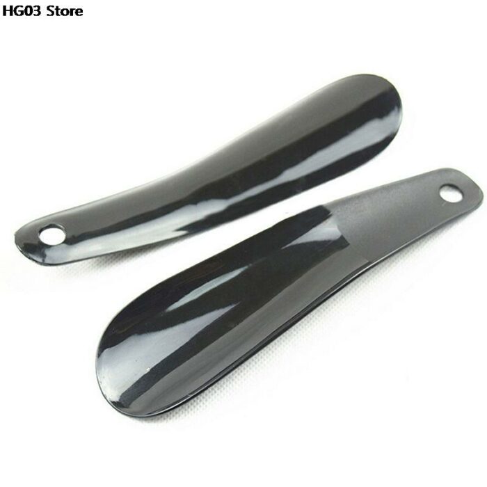 1pcs 16cm Flexible Sturdy Slip Shoe Horns Professional Black Plastick Shoe Horn Spoon Shape Shoehorn Shoe 4