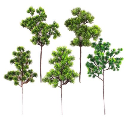 1pc Plastic Fake Artificial Green Cypress Tree Leaf Pine Plant Bonsai Wedding Home Garden Office Desktop