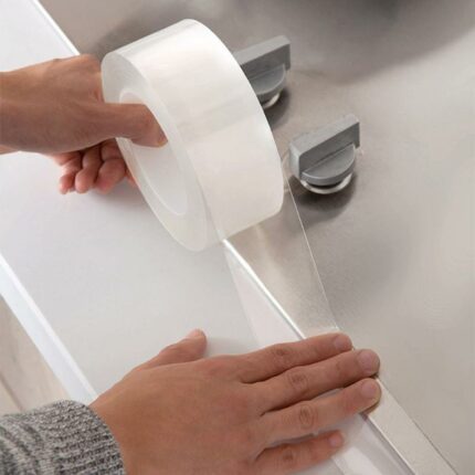 2 3 5cm Bathroom Kitchen Mildewproof Waterproof Acrylic Transparent Tape Sink Gap Toilet Corner Line Seal 1