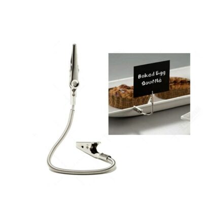 200 Pcs Metal Price Tag Paper Sign Label Card Display Clips Stand Holders For Stores Promotions