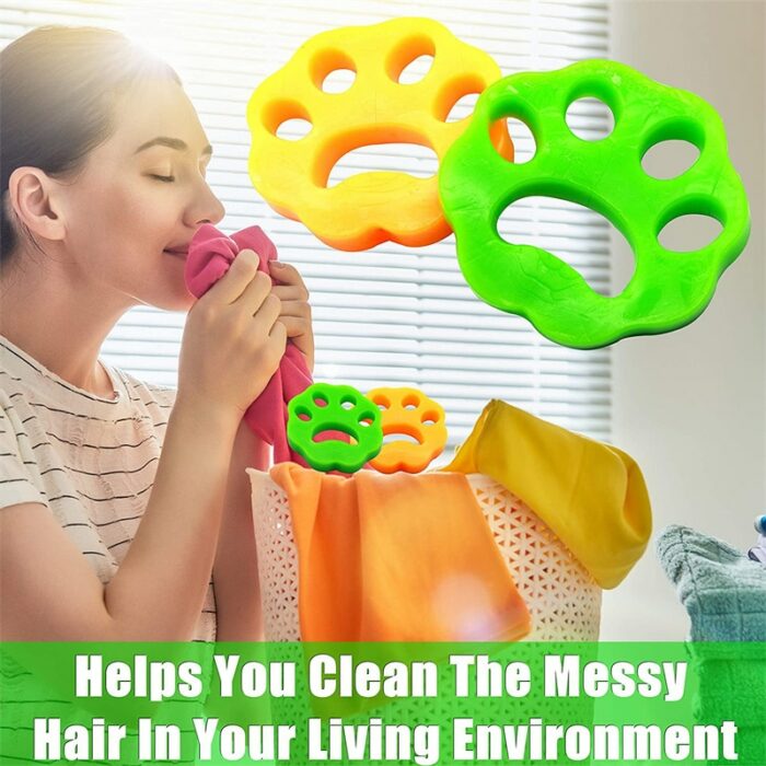2022 New Pet Hair Remover Reusable Double Sided Silicone Clothes Sticker Dryer Cleaning Laundry Tools 3