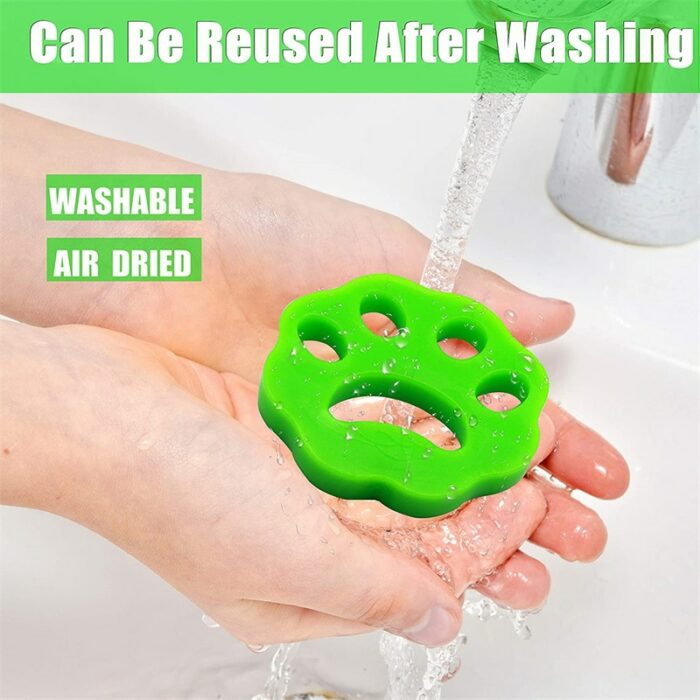 2022 New Pet Hair Remover Reusable Double Sided Silicone Clothes Sticker Dryer Cleaning Laundry Tools 4