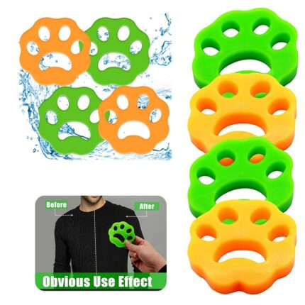 2022 New Pet Hair Remover Reusable Double Sided Silicone Clothes Sticker Dryer Cleaning Laundry Tools