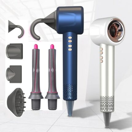 2022 New Professional Hair Dryer With Flyaway Attachment Negative Ionic Premium Hd08 Hair Dryers Multifunction Salon