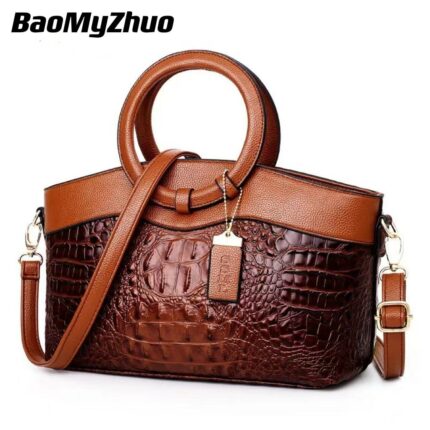 2022 Women Luxury Handbags Women Bags Designer Crossbody Bags Female Crocodile Leather Handbag Shoulder Bag Tote