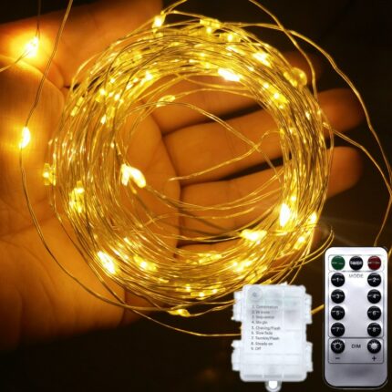 20m 10m 8 Mode Led Copper Wire String Lights Fairy Garland Christmas Lights Outdoor Remote Control