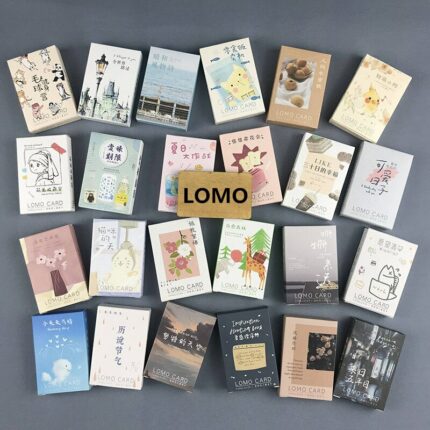 28 Sheets Set Hand Painted Watercolor Series Lomo Card 2022 Mini Promotional Card Greeting Card Gift