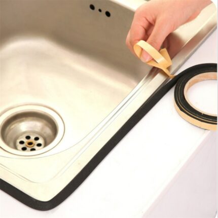2pcs Kitchen Gas Stove Gap Sealing Adhesive Tape Anti Flouring Dust Proof Waterproof Sink Stove Crack 1