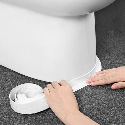3 2m Bathroom Shower Sink Bath Sealing Strip Tape White Pvc Self Adhesive Waterproof Wall Sticker