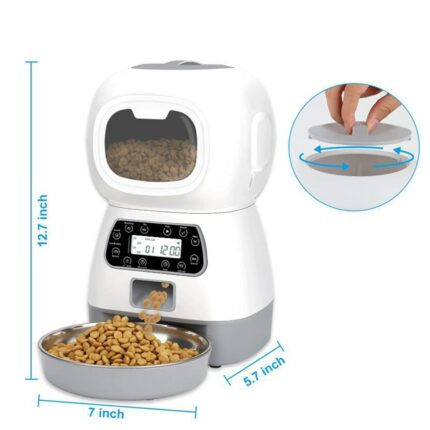 3 5l Automatic Pet Feeder Smart Food Dispenser For Cats Dogs Timer Stainless Steel Bowl Auto 1.jpg