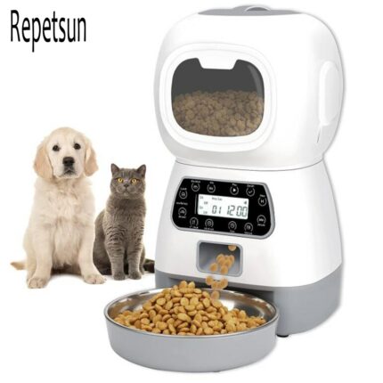 3 5l Automatic Pet Feeder Smart Food Dispenser For Cats Dogs Timer Stainless Steel Bowl Auto.jpg