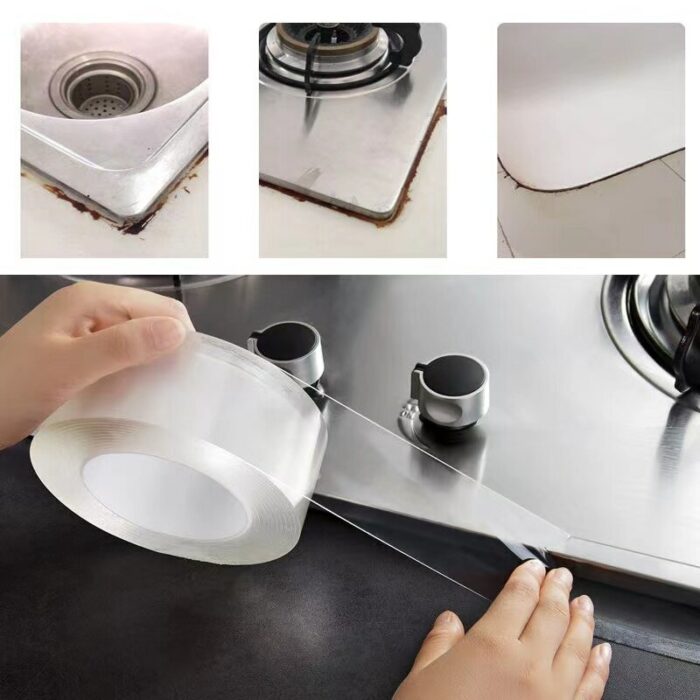 3 5m Nano Strong Waterproof Tape Single Sided Transparent Adhesive Sink Kitchen Mildew Oil Bathroom Mesa 4