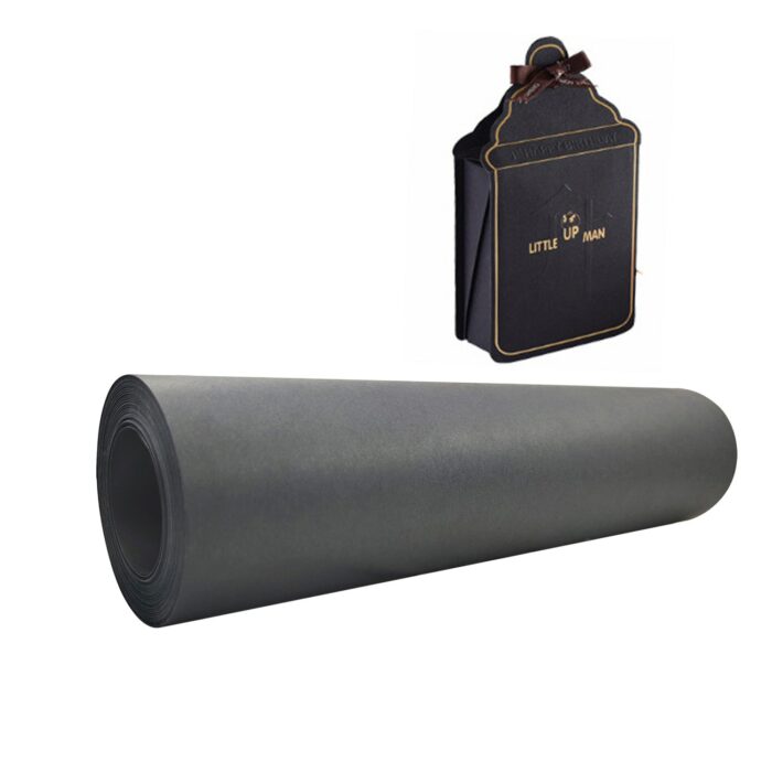 30 Meters Black Kraft Wrapping Paper Roll For Wedding Birthday Party Gift Wrapping Parcel Packing Art 2.jpg