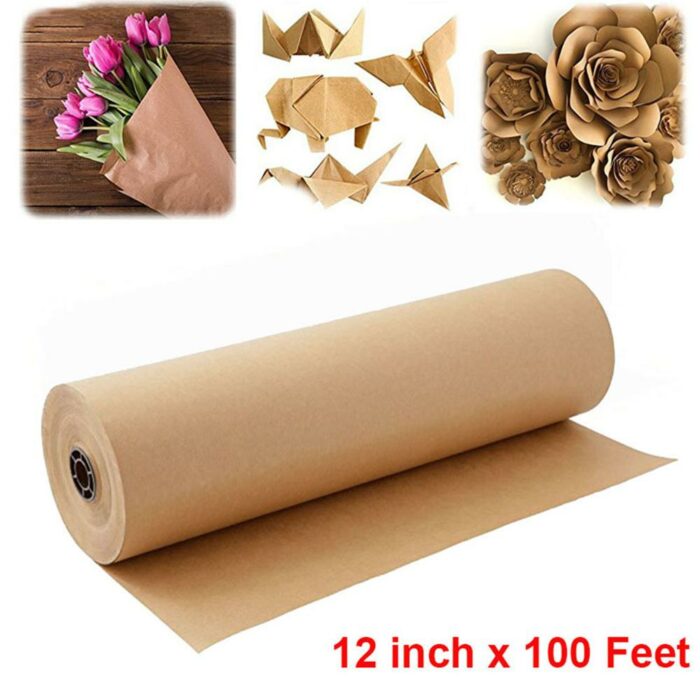 30 Meters Brown Kraft Wrapping Paper Roll For Wedding Birthday Party Gift Wrapping Parcel Packing Art 2.jpg