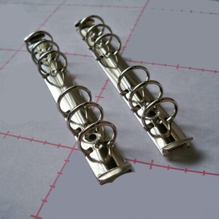 300 Pcs Metal Spiral Binder Clip Stainless Steel 6 Hole Notebook Clamp File Folder Ring 1