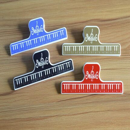 300pcs Note Paper Ruler Sheet Music Spring Clip Holder For Piano Guitar Violin Viola Cello Performance 1