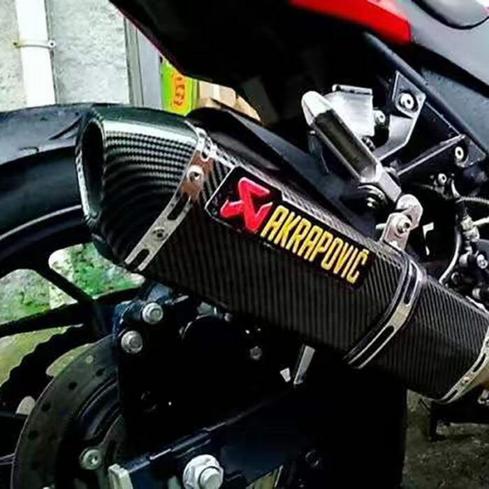 3d Aluminium Motorcycle Sticker Decal For Akrapovic Exhaust Muffler Car Moto Decoration 3