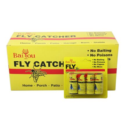 4 8 12 16pcs Fly Sticky Paper Strip Strong Glue Flying Insect Bug Mosquitos Catcher Roll 1