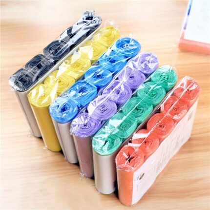 5 Rolls 1 Pack 100pcs Household Disposable Trash Pouch Kitchen Storage Garbage Bags Cleaning Waste Bag