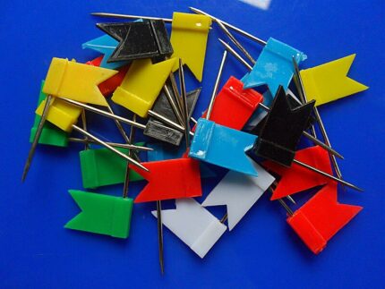 5000pcs Flag Push Pins Nail Thumb Tack Cork Board Map Drawing Pins For Home Office School 1