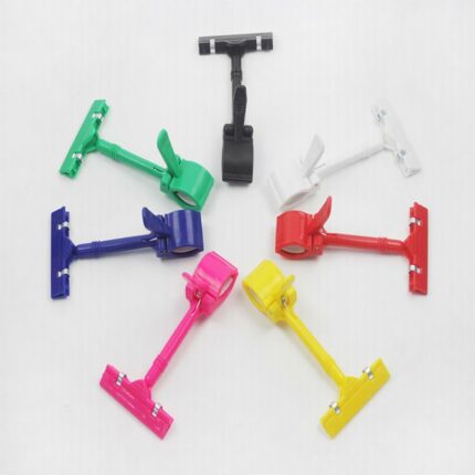 500pcs Retail Store Plastic Price Tag Sign Holder Cilp Supermarket Display Thumb Tube Big Clip By