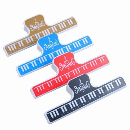 500pcs Colorful Plastic Music Score Fixed Clips Book Paper Holder For Guitar Violin Piano Player Multifunction 1