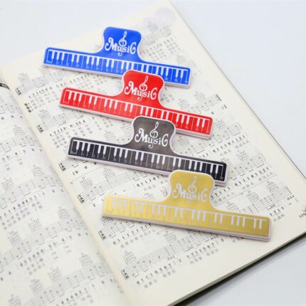 500pcs Colorful Plastic Music Score Fixed Clips Book Paper Holder For Guitar Violin Piano Player Multifunction