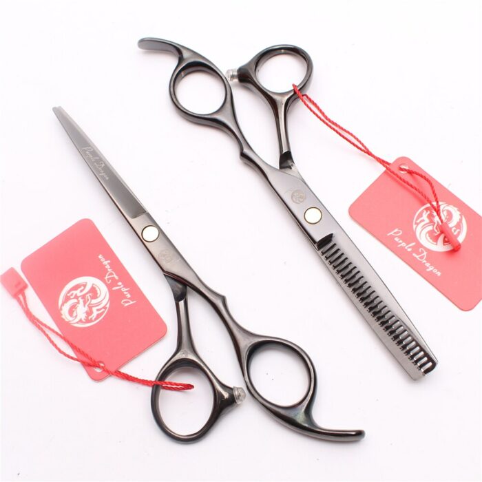 50pcs 5 5 6 0 Wholesale Purple Dragon Pro Hairdressing Scissors Cutting Scissors Thinning Shears Human 4