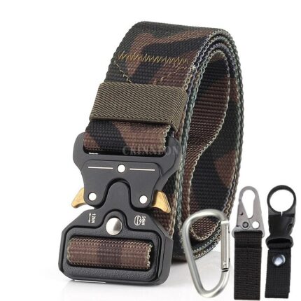 50pcs Lot Army Tactical Belt Military Nylon Belts Men Swat Training Belt Metal Automatic Buckle Style 1