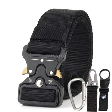50pcs Lot Army Tactical Belt Military Nylon Belts Men Swat Training Belt Metal Automatic Buckle Style
