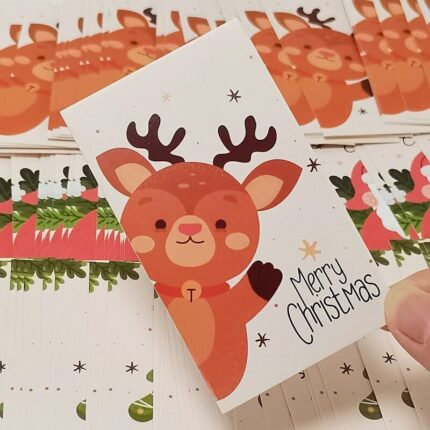 50pcs Merry Christmas Thank You Cards For New Year Holiday Party Gift Cards Package Small Businesses