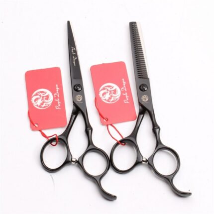 50pcs Set 5 5inch 440c Wholesale Purple Dragon Hairdressing Scissors Cutting Scissors Thinning Shears Human Hair 1