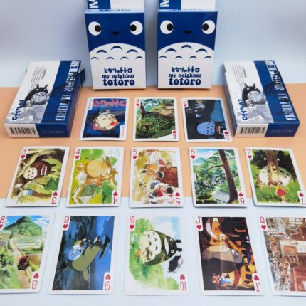 54 Sheets Set Hayao Miyazaki Totoro Poker Cards Comics Character Collection Playing Cards Christmas Gifts 1