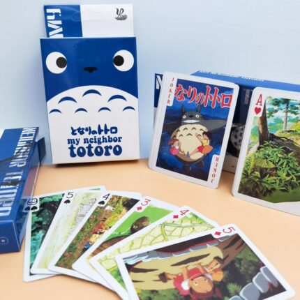 54 Sheets Set Hayao Miyazaki Totoro Poker Cards Comics Character Collection Playing Cards Christmas Gifts