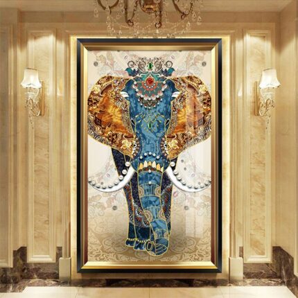 5d Diamond Painting Elephant Full Diamond Art Embroidery Large Office Living Room Home Decoration Diamond Cross.jpg