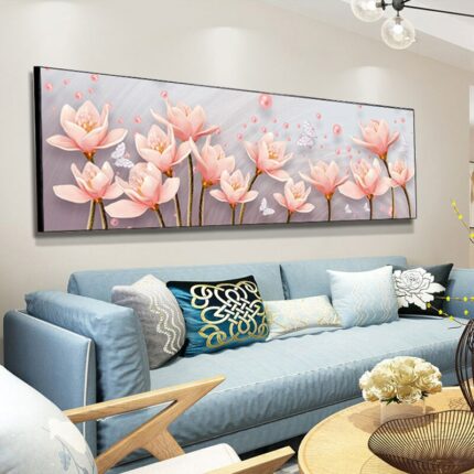 5d Diamond Painting Magnolia Flower Full Diamond Art Embroidery Large Living Room Office Home Decor Diamond 1.jpg