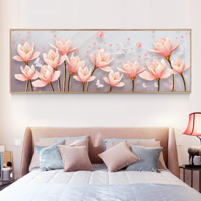 5d Diamond Painting Magnolia Flower Full Diamond Art Embroidery Large Living Room Office Home Decor Diamond 3.jpg