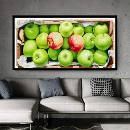 5d Diamond Paintings Green Apple Fruits Full Diamond Art Embroidery Living Room Office Home Decor Diy 1.jpg
