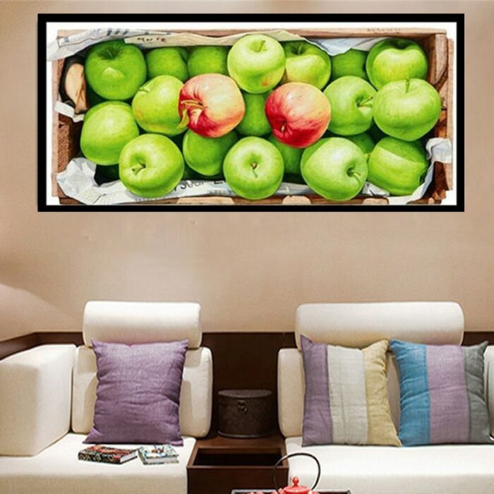 5d Diamond Paintings Green Apple Fruits Full Diamond Art Embroidery Living Room Office Home Decor Diy 2.jpg